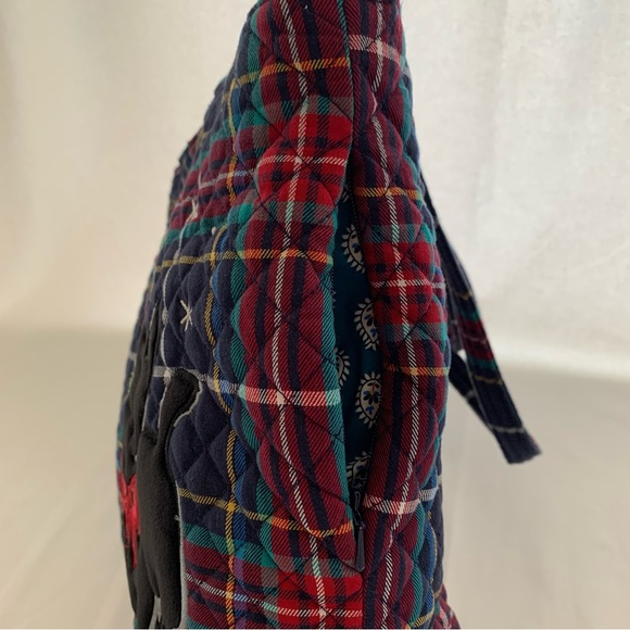 Vera Bradley Small Vera Tote Bag in Tartan Plaid Scottie Dog - Picture 10 of 16